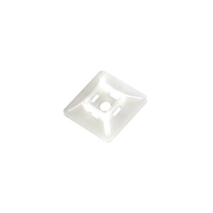 Base adesiva bi-direzionale per fascette colore bianco