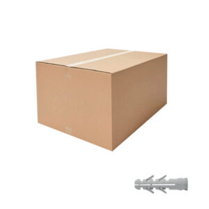 Tassello in nylon aletta doppia con collarino (conf. ind.)