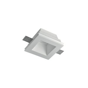 Faretto in gesso da incasso quadrato