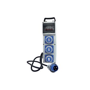 Quadro ASC IP55 con 3 prese industriali serie 11 IP67