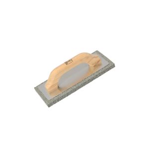 Frattazzo con spugna grigia con manico in legno