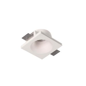 Faretto in gesso da incasso tondo - 120 x 120mm