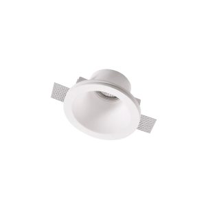 Faretto in gesso da incasso tondo - ⌀130