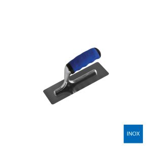 Frattone lama in acciaio inox con impugnatura ergonomica in gomma a bordo  arrotondato - 8 x 20cm